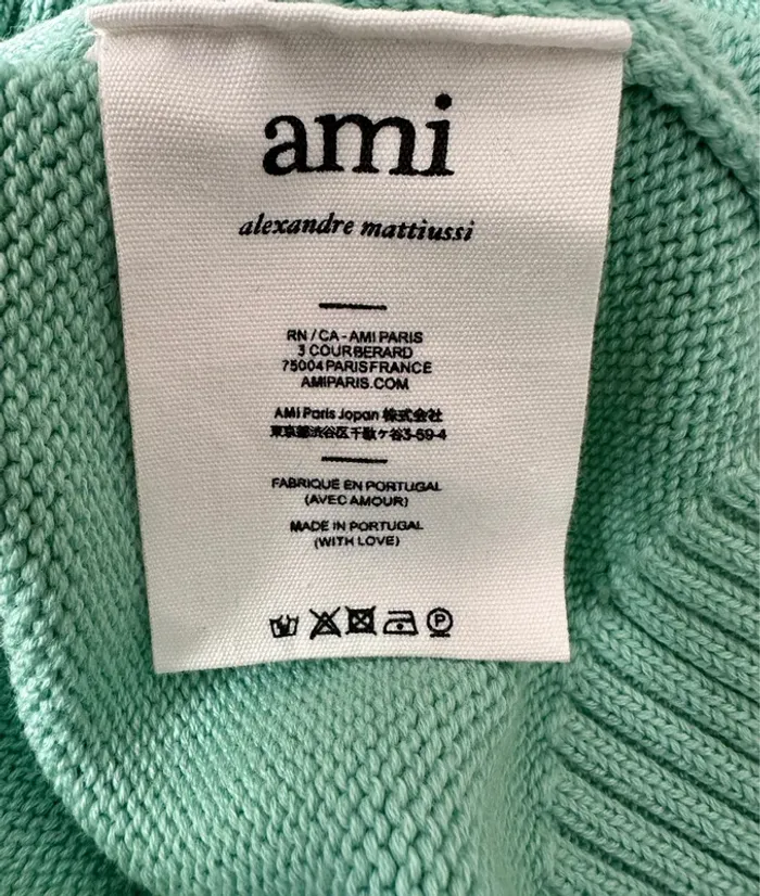 Pull AMI 85% coton biologique 15% laine unisexe - photo numéro 4
