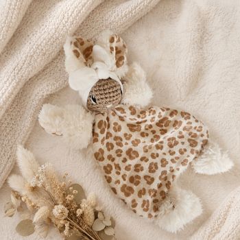 Doudou lapin plat léopard 🐆 