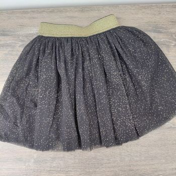Jupe tutu noire et dorée 4 ans