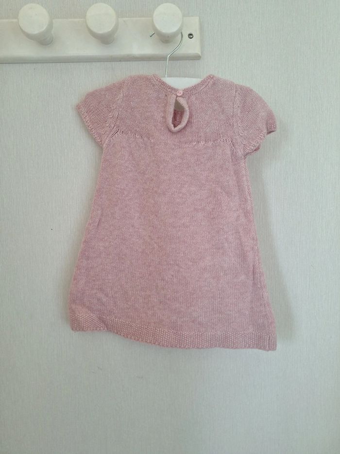 Robe Rose Laine Cyrillus 12 mois - photo numéro 3