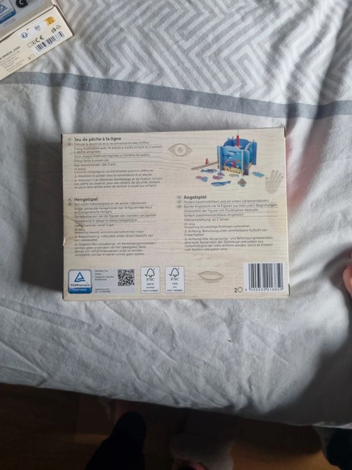 Jeu de pêche à la ligne en bois - photo numéro 2