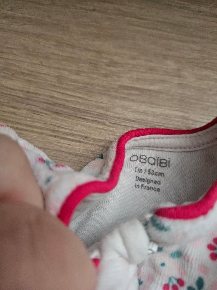 Pyjama une pièce catimini 1 mois - photo numéro 3