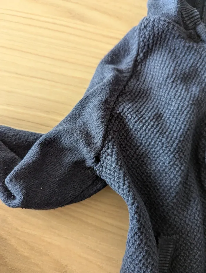 Gilet bleu 12 mois Obaibi - photo numéro 3