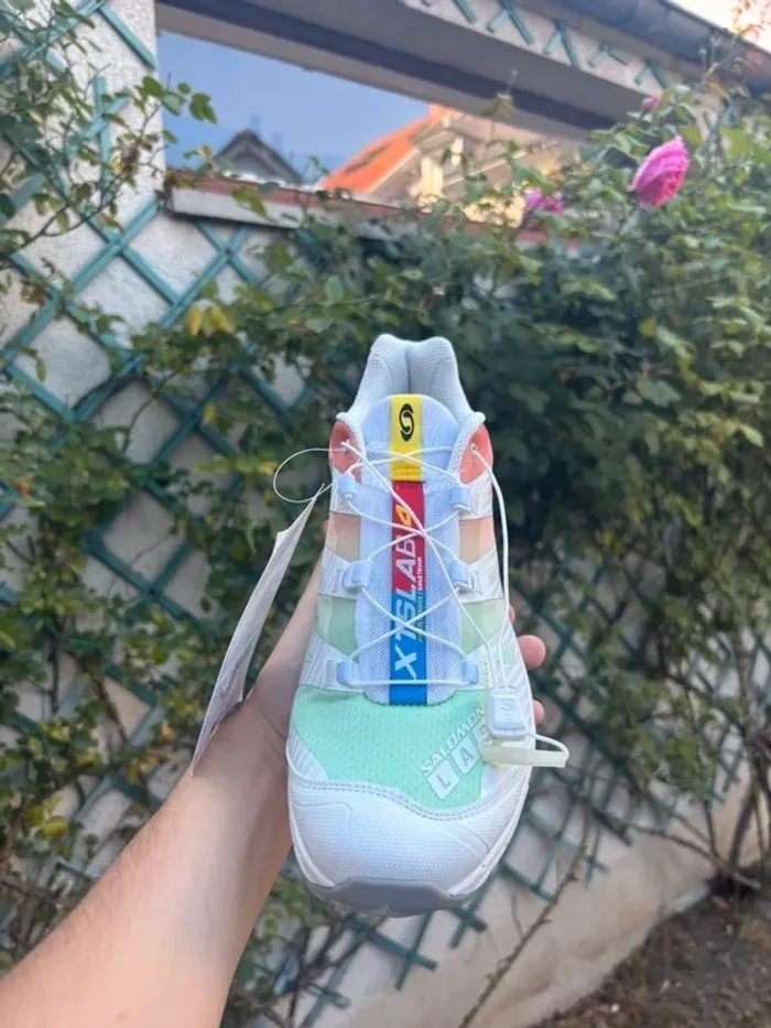 Salomon XT-4 OG White Green Ash Coral - photo numéro 2