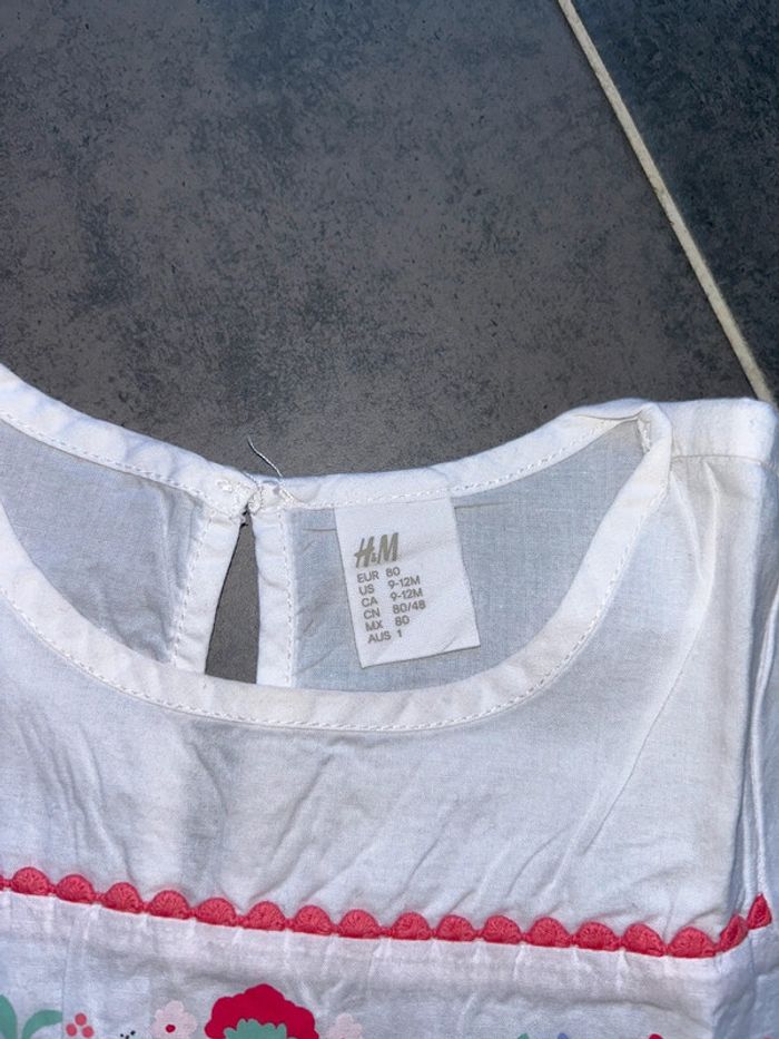 Blouse chemisier léger manches courtes bébé fille H&M - photo numéro 3