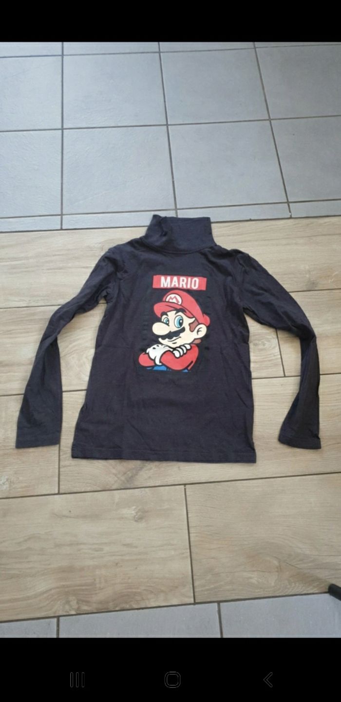 Sous-pull col roulé super Mario 12 ans