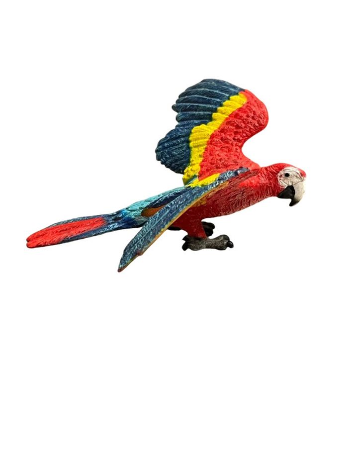 Figurine oiseau perroquet ara écarlate/rouge Schleich 14737 - photo numéro 5