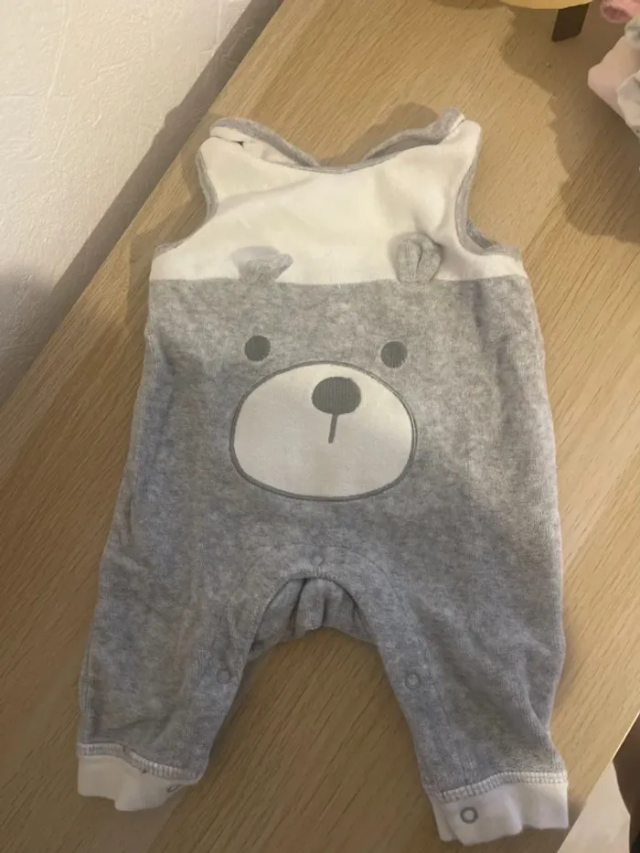Pyjama velour bretelle