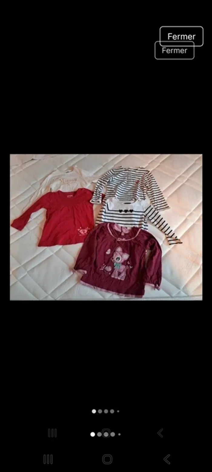 Lot vêtements en 24 mois