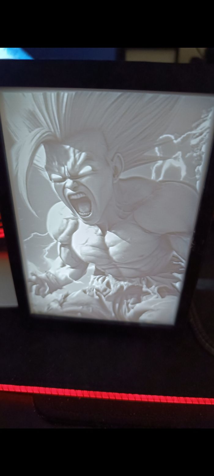 Lampe lithophane Gohan ssj2 - photo numéro 2