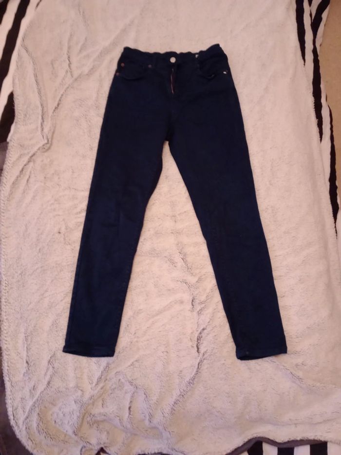 Pantalon femme slim 36 bleu marine c49 - photo numéro 5