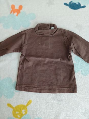 T-shirt marron 6 mois