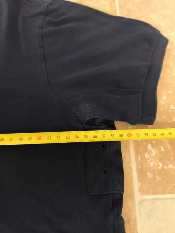 Polo Ralph Lauren homme custom fit L marine logo jaune quelques défauts - photo numéro 11