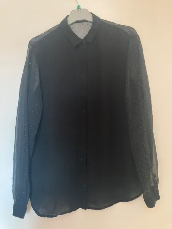 Chemise noire transparence