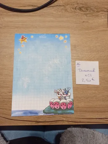 Feuille Diddl édition Danemark A6 N°1 2,50€