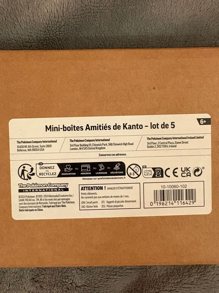 Lot de 5 Mini tin Ami de Kanto Neuf scellé - photo numéro 2