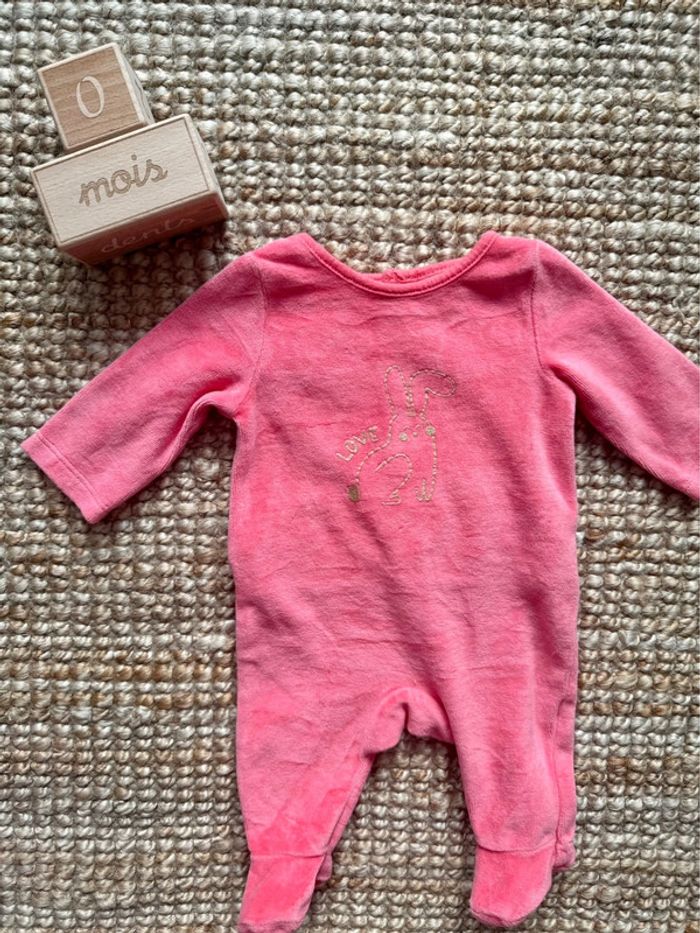 Pyjama velours TAO Naissance / 50cm