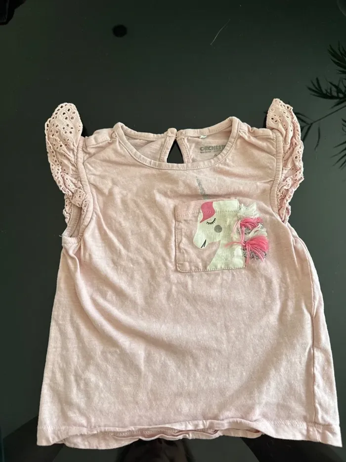👚 lot 3débardeurs- bébé fille - 36 mois - orchestra - 92 cm - bon état - photo numéro 2