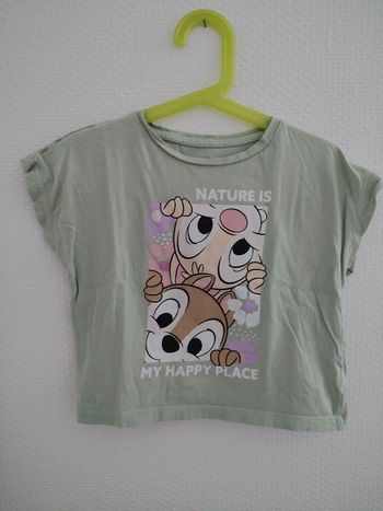 T-shirt enfant Disney Tic et Tac vert – TBE