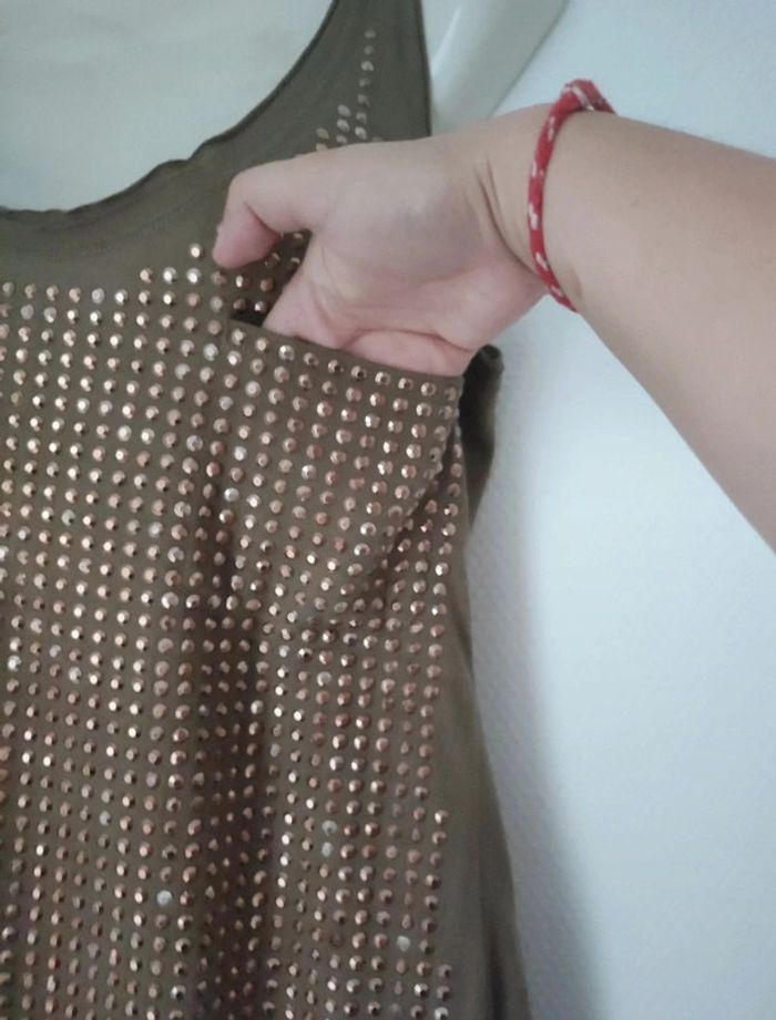 Débardeur a sequins femme - photo numéro 2
