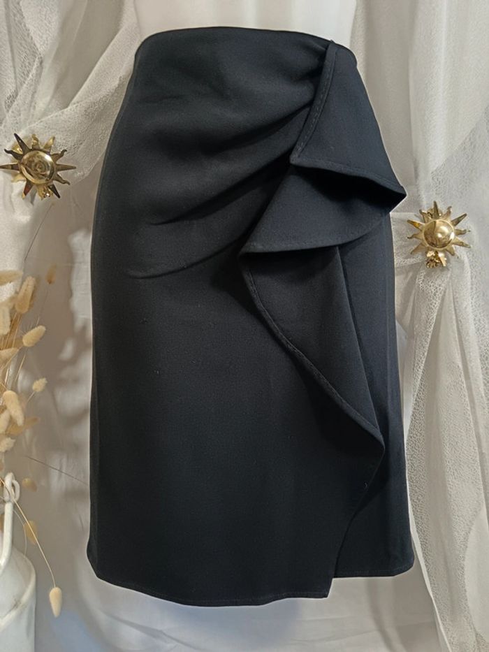 Jupe à volant noire | Max Mara | t. 44 - photo numéro 2