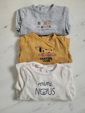 Lot de 3 pyjamas taille 3 mois