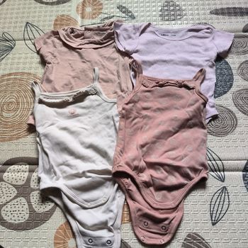 Lot bodies 12 mois fille