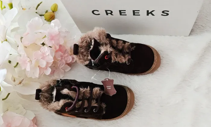 Bottes Bottines Cuir Zip Fourrées Semelle Flexible Creeks T23 - photo numéro 3