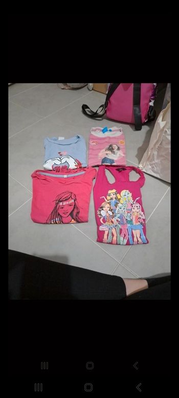 Lot 4 tee shirts fille