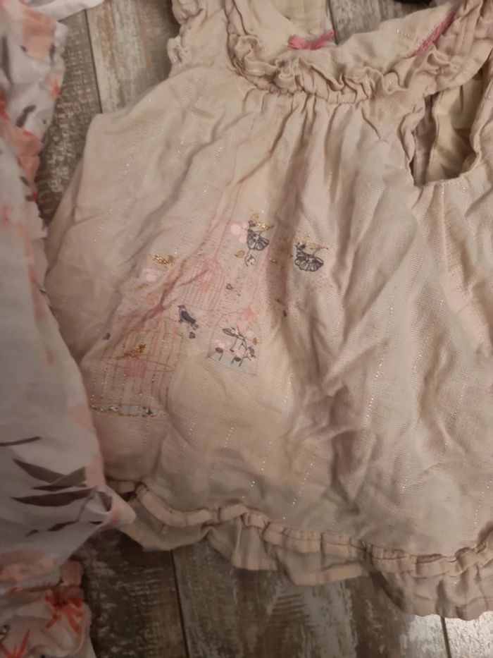 Lot 4 robes été +4 bodys été #orianablfille3mois - photo numéro 4