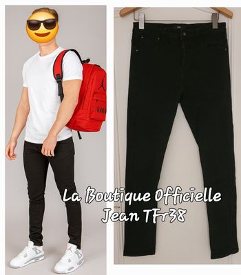 La Boutique Officielle LBO Jean TFr38/TUS28/TM - Noir-Coupe Skinny  en TBE