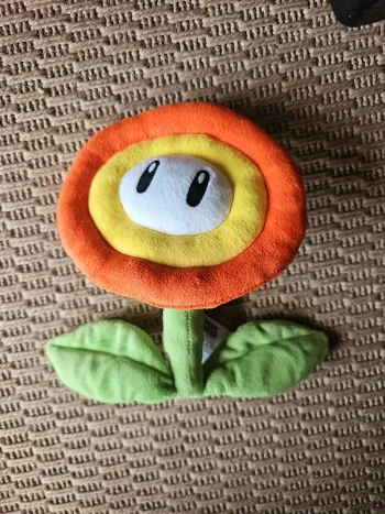 Peluche fleur de feu super mario