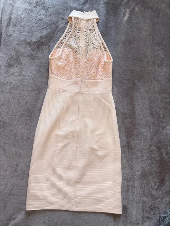 Robe femme new look taille XS couleur rose poudré en très bon état - photo numéro 6