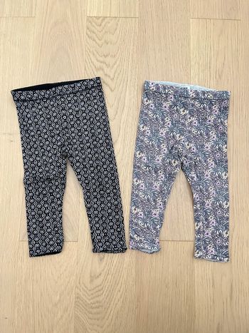 2 leggings IKKS réversibles