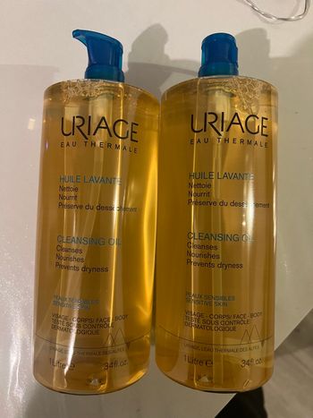🧴 Lot 2x Huile Lavante Uriage 1L – Peaux sensibles – Neuf 
