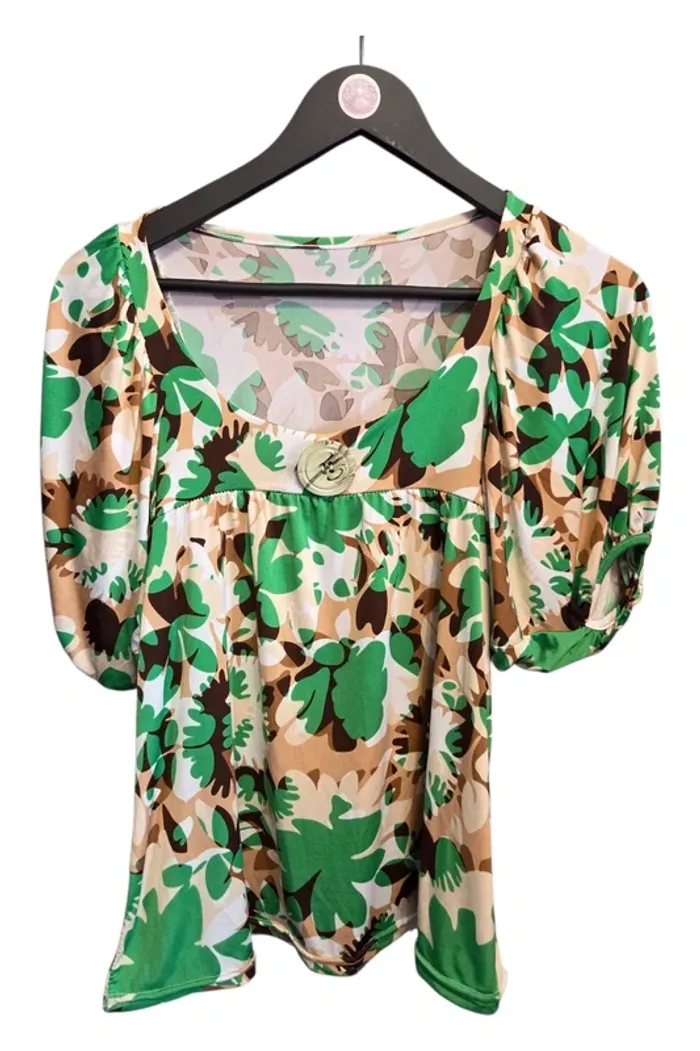 Blouse manches courtes extensible T36