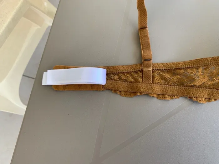 Soutien-gorge Princess TamTam marron/ocre taille 90B - photo numéro 4