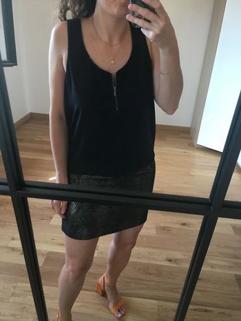 Petite robe noire et doré Promod