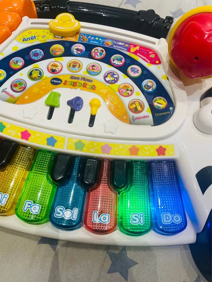 Jungle Rock - Piano Zèbre touches lumineuses Vtech - photo numéro 7