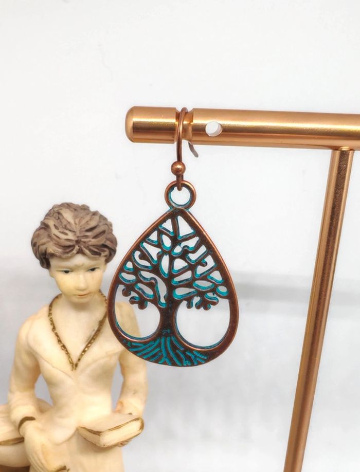 Boucles d'oreilles arbre de vie - photo numéro 2