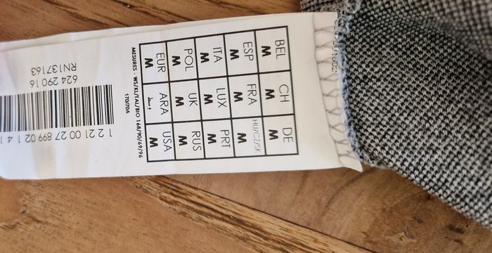 Jupe promod grise et noire avec bande - Taille M - PROMOD - photo numéro 5