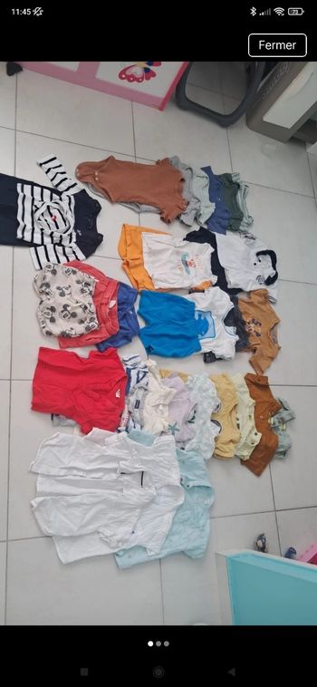 Lot vêtements 12 mois été bébé garçon 