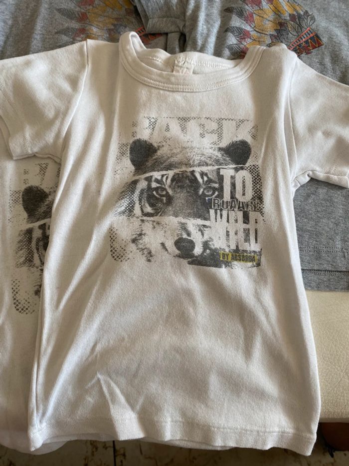 Lot 6 maillots t-shirt tricot de peau 4 ans Absorba - photo numéro 2