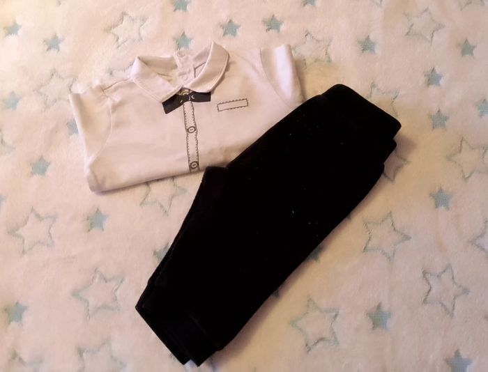 Ensemble pantalon et tee-shirt brioche