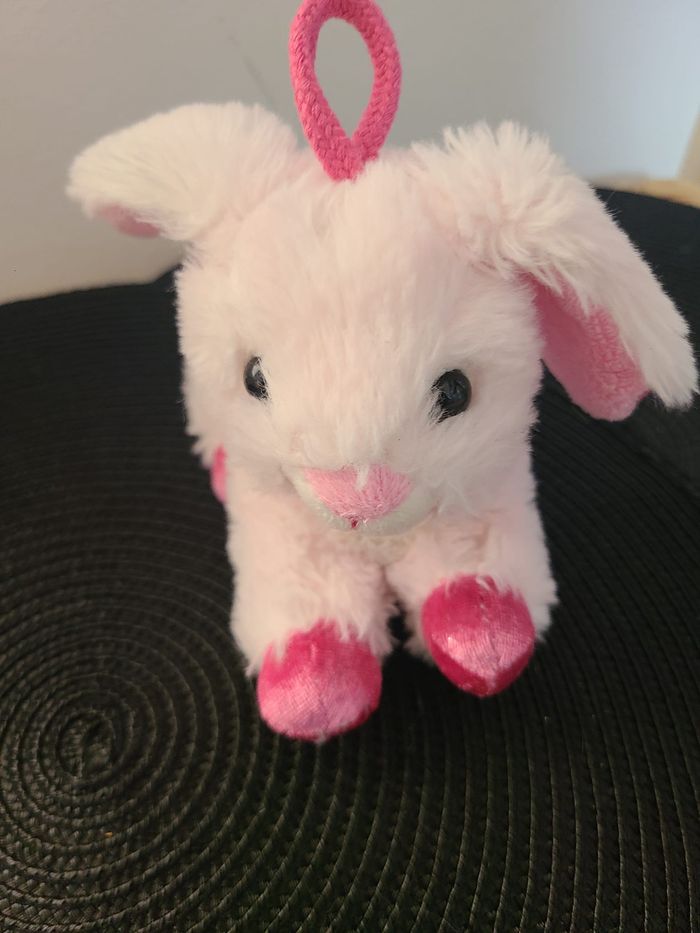 doudou lapin rose paillette rodadou