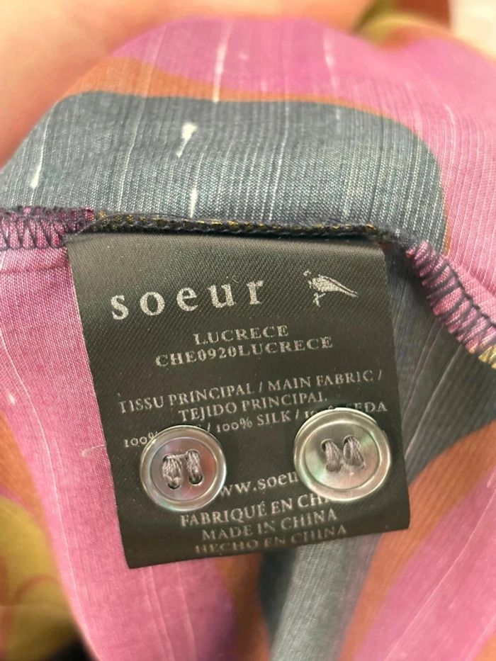 Chemise Soeur Lucrèce en soie / taille S - photo numéro 6