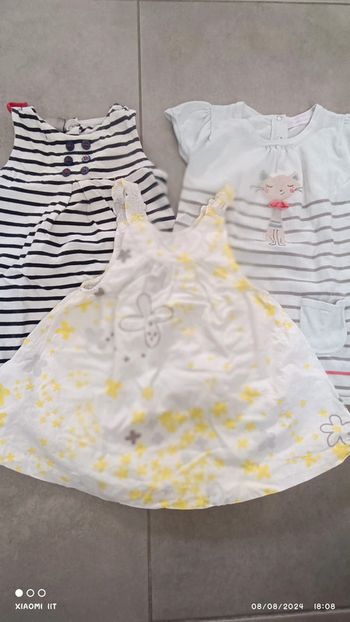 3 robes petite fille