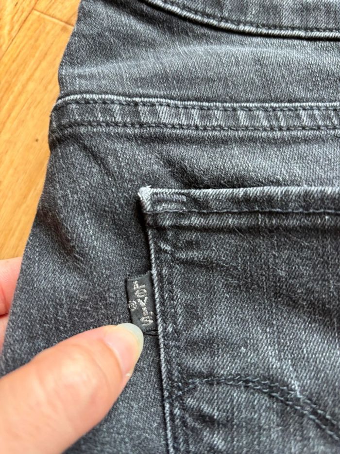 Jean femme levi’s demi curve San Francisco skinny mi taille gris noir anthracite y2k taille L/40 - photo numéro 3