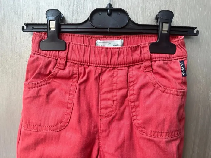 Pantalon doublé mes petits cailloux orange 18 mois - photo numéro 3