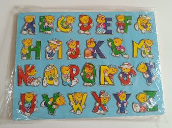 Alphabet en bois Nounours 
